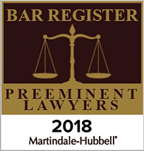 Bar Register Preeminent Lawyers 2018 Martindale-Hubbell